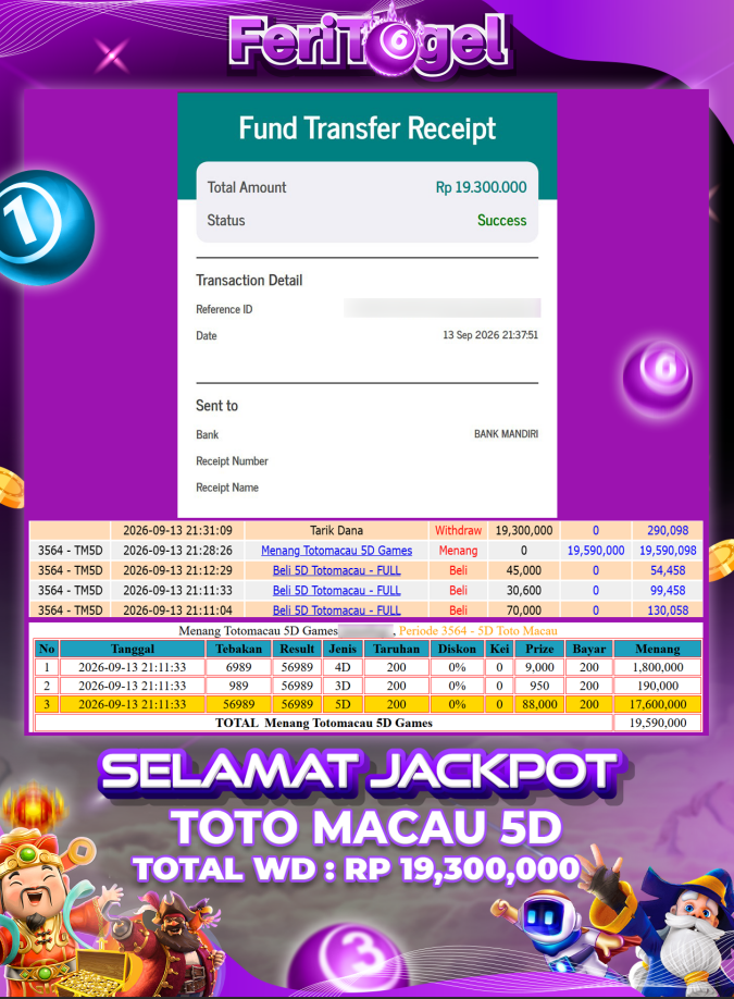 BUKTI JP FERITOGEL 13 SEPTEMBER 2026